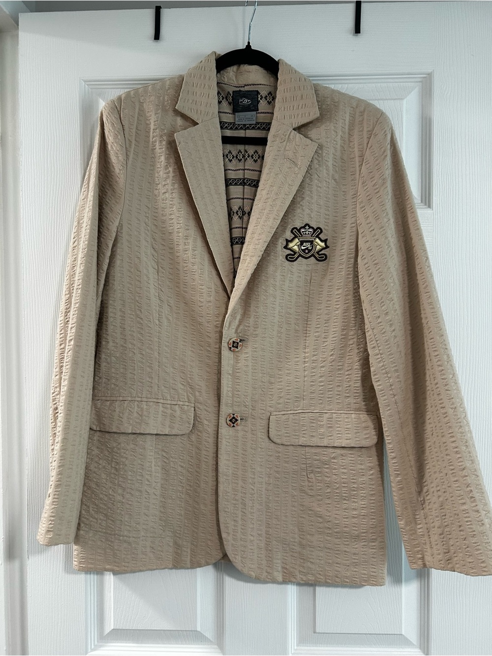 Men’s Nike SB Golf Jacket Sport Blazer Beige